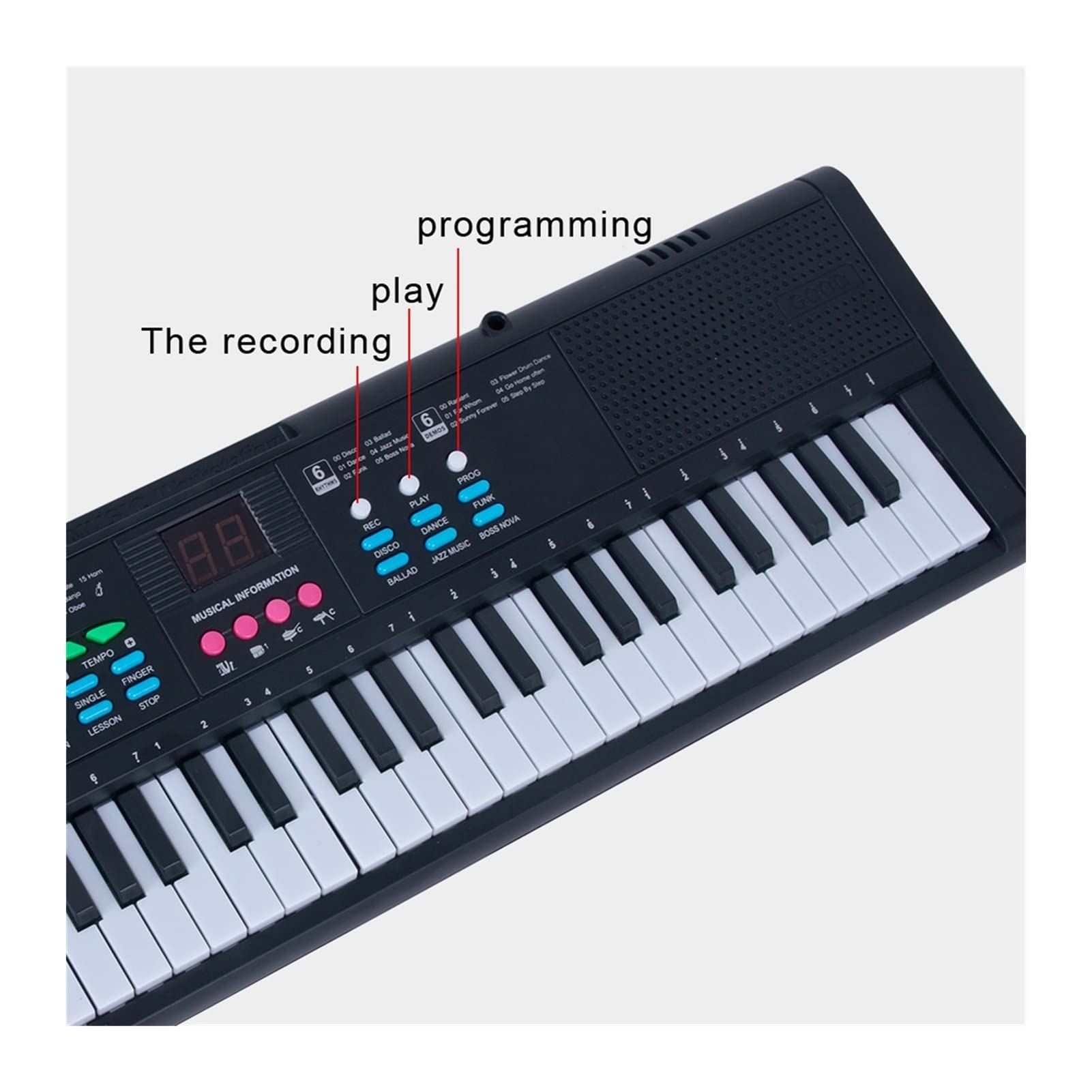 Amazon | 61キーデジタルエレクトリックピアノミュージックキーボード